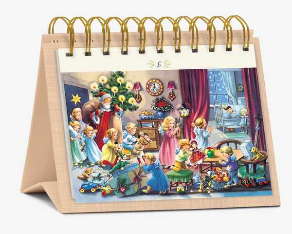 Postkarten-Adventskalender "24 Nostalgische Weihnachtskarten", Innenansicht #2