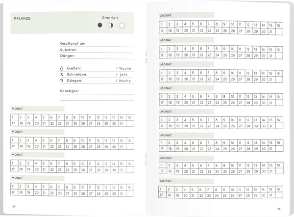 Gartenplaner, Innenansicht #3