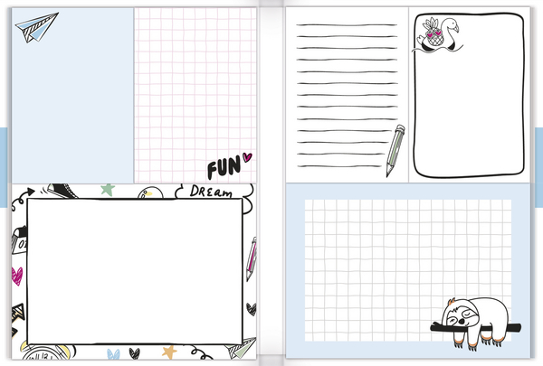 Sticky Notes-Visual words, Innenansicht #1