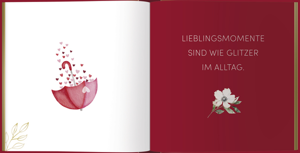 Erinnerungsbuch Lieblingsgedanke, Innenansicht #2