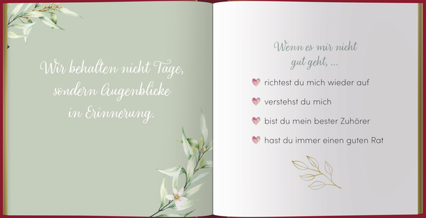 Erinnerungsbuch Lieblingsgedanke, Innenansicht #3