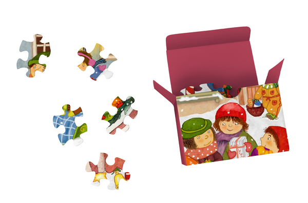 Puzzle-Adventskalender &raquo;Weihnachtsmarkt&laquo;, Innenansicht #2