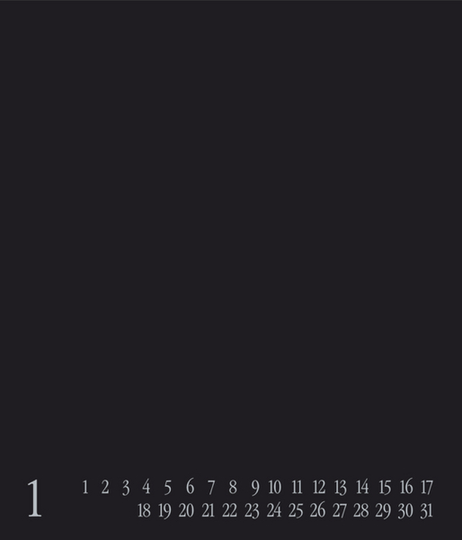 Foto-Malen-Basteln Bastelkalender schwarz groß immerwährend, Innenansicht #1