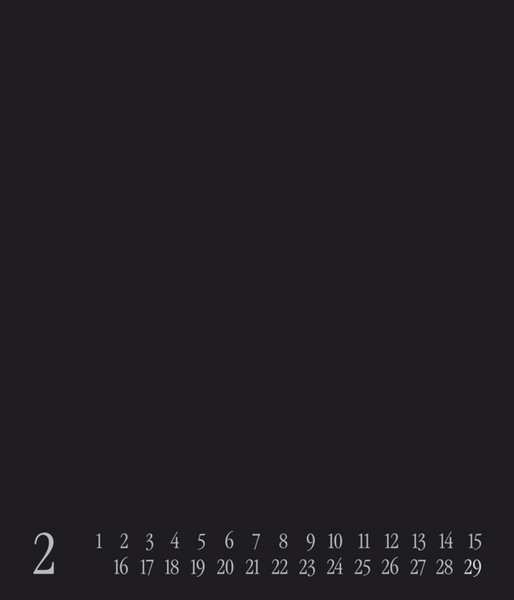 Foto-Malen-Basteln Bastelkalender schwarz groß immerwährend, Innenansicht #2