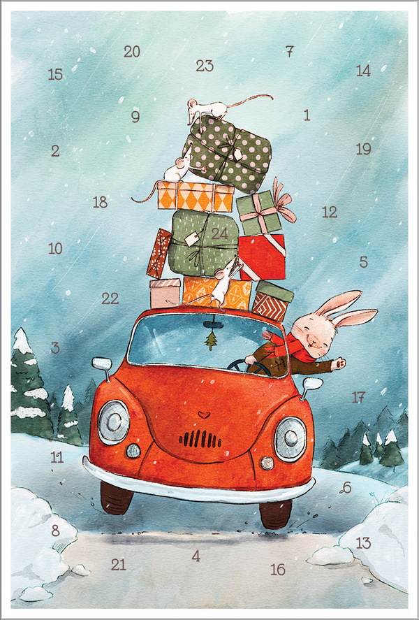 Adventskarten-Sortiment &raquo;Kleine Freunde&laquo; (3 x 1 Karte), Innenansicht #1