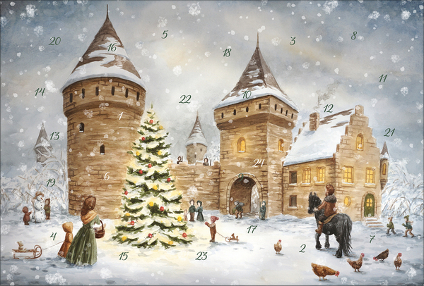 Adventskarten-Sortiment &raquo;Wei&szlig;e Weihnacht&laquo; (3 x 1 Karte), Innenansicht #3