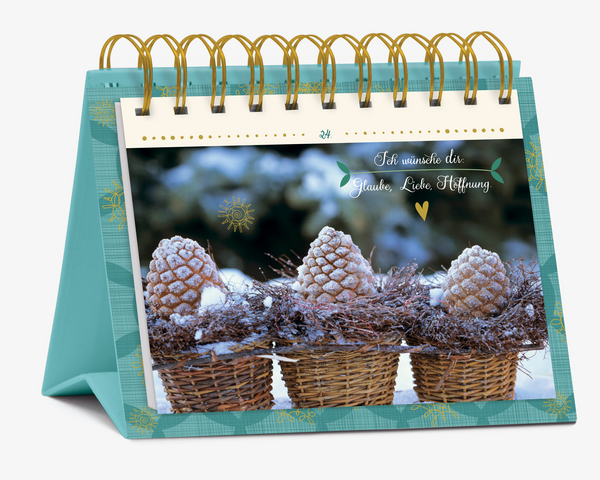 Tisch-Adventskalender "24 Weihnachtswünsche", Innenansicht #1