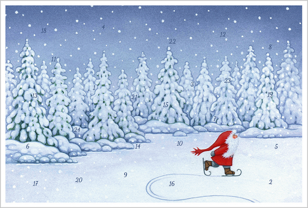 Adventskarten-Sortiment &raquo;God Jul II&laquo; (3 x 1 Karte), Innenansicht #3