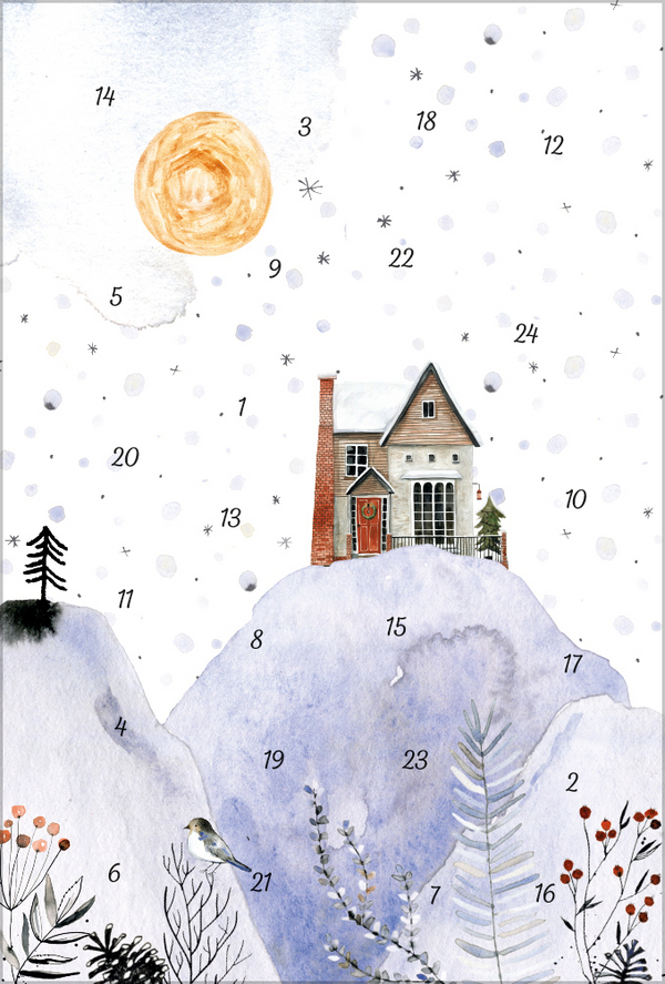 Adventskarten-Sortiment &raquo;Fantastische Adventswelt&laquo; (3 x 1 Karte), Innenansicht #2