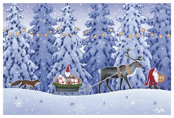 Adventskarten-Sortiment »God Jul II« (3 x 1 Karte), Innenansicht #1
