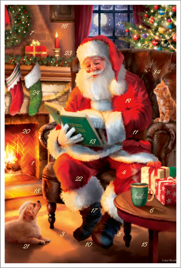 Adventskarten-Sortiment &raquo;Ho, ho, ho!&laquo; (3 x 1 Karte), Innenansicht #3