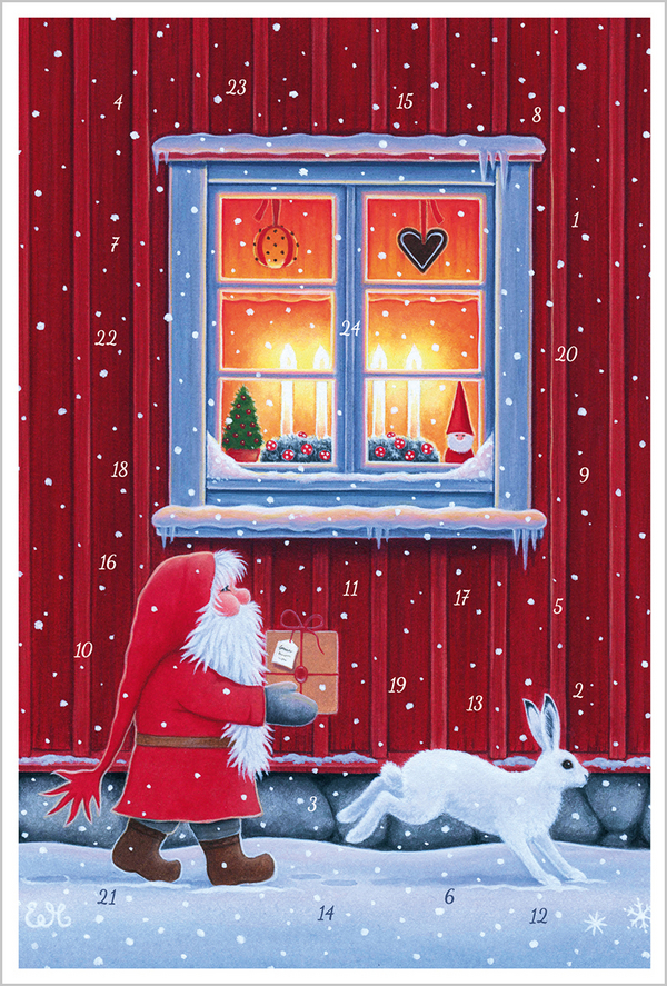 Adventskarten-Sortiment &raquo;God Jul&laquo; (3 x 1 Karte), Innenansicht #2