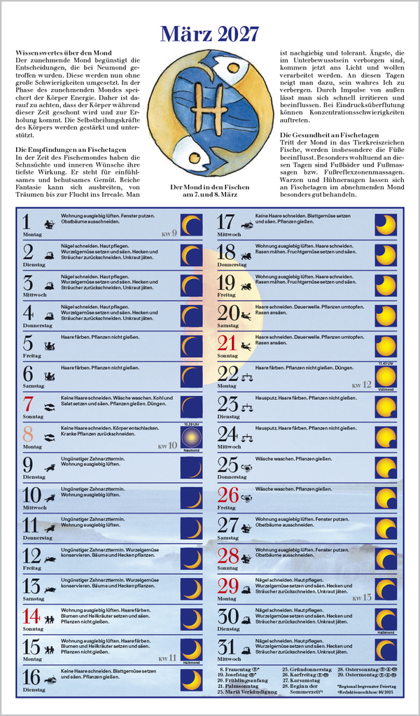 Mit dem Mond im Rhythmus 2027, Innenansicht #3