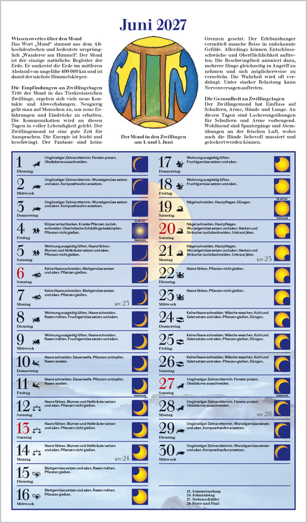 Mit dem Mond im Rhythmus 2027, Innenansicht #6