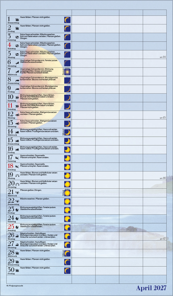 Mond-Familientimer 2027, Innenansicht #4