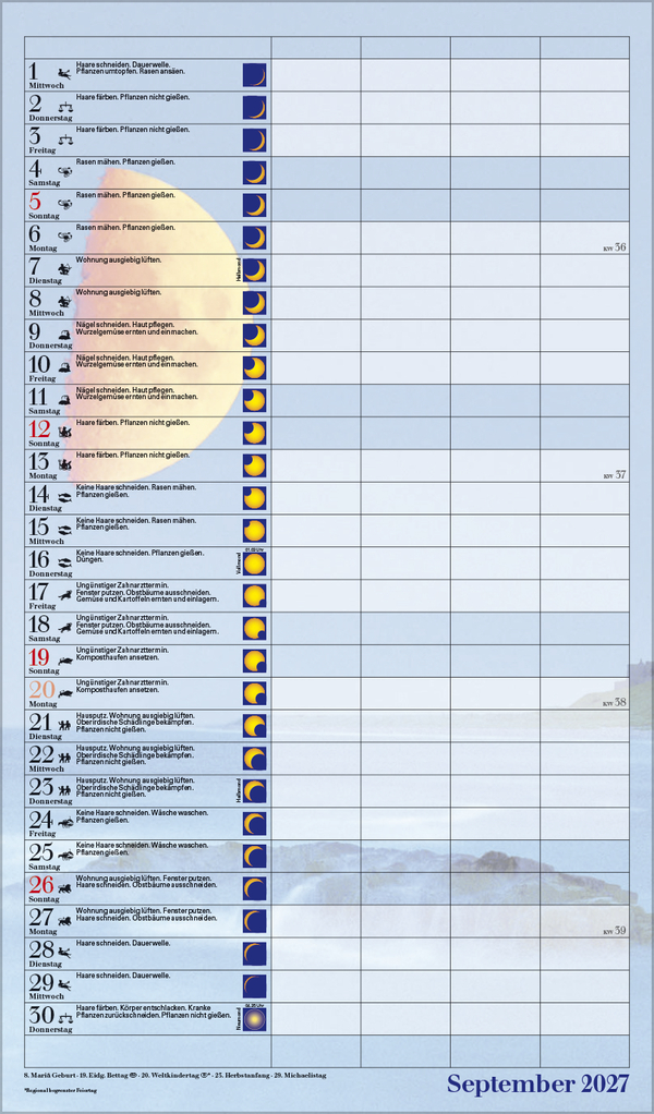 Mond-Familientimer 2027, Innenansicht #9