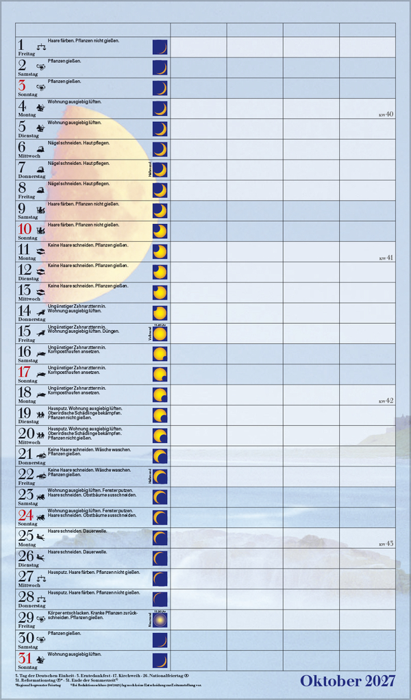 Mond-Familientimer 2027, Innenansicht #10