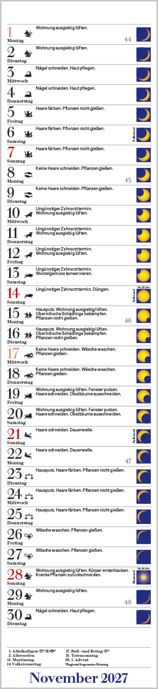 Mond-Langplaner 2027, Innenansicht #11