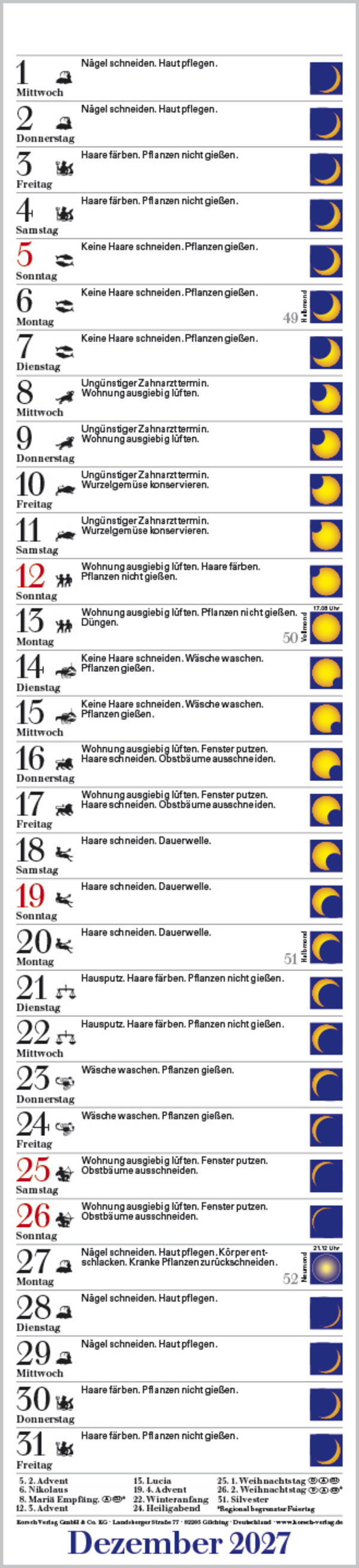 Mond-Langplaner 2027, Innenansicht #12