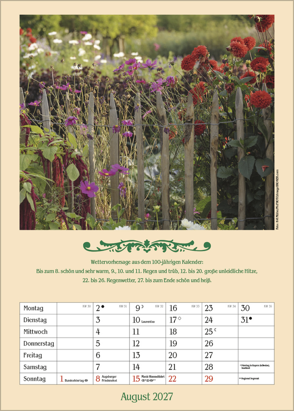 Landleben mit Hundertj&auml;hrigem Kalender 2027, Innenansicht #8
