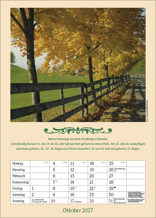 Landleben mit Hundertj&auml;hrigem Kalender 2027, Innenansicht #10