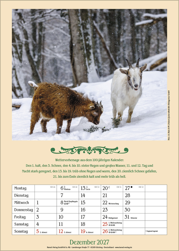 Landleben mit Hundertj&auml;hrigem Kalender 2027, Innenansicht #12