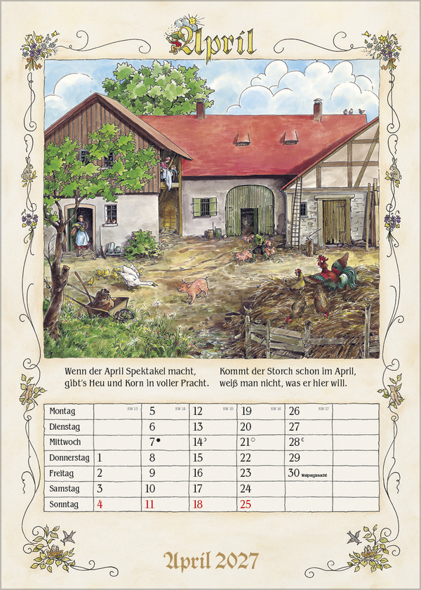 Bauernkalender 2027, Innenansicht #4