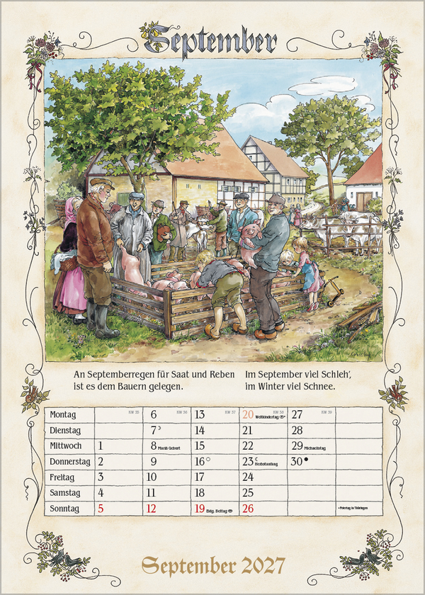 Bauernkalender 2027, Innenansicht #9