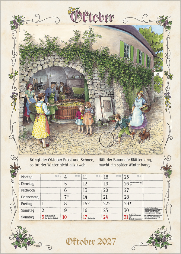Bauernkalender 2027, Innenansicht #10