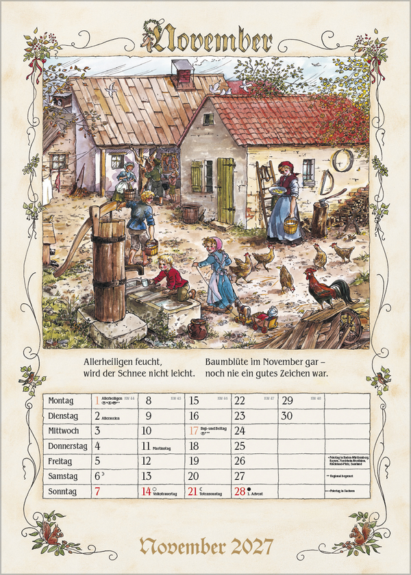 Bauernkalender 2027, Innenansicht #11