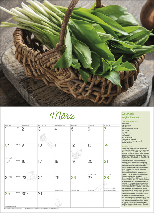 K&uuml;chenkalender 2027, Innenansicht #3
