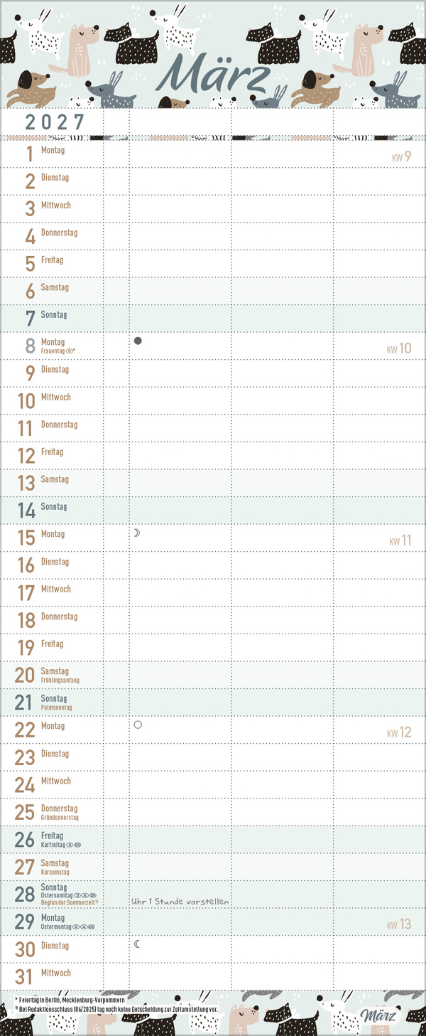 Familientimer Wir planen das! 2027, Innenansicht #3