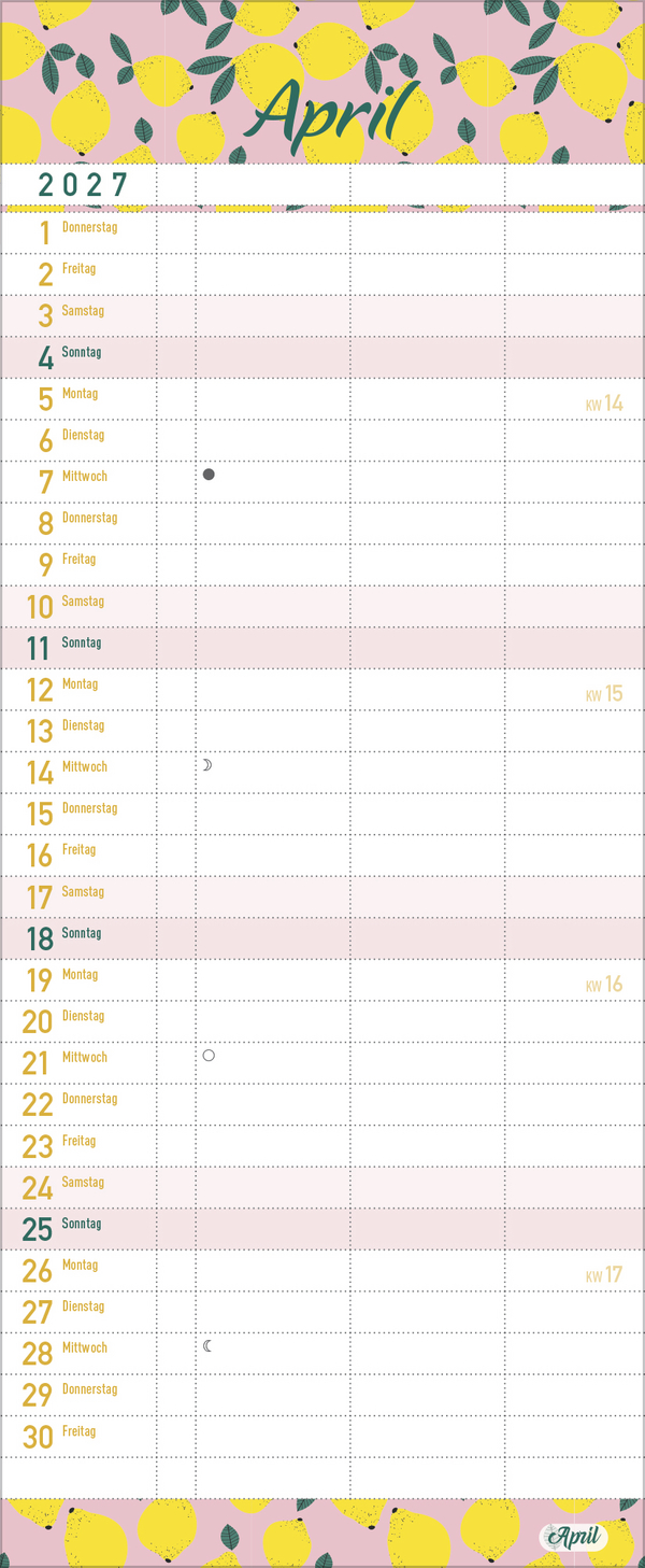 Familientimer Wir planen das! 2027, Innenansicht #4