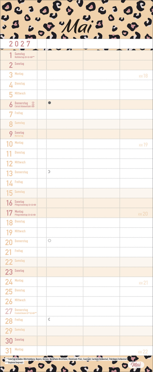 Familientimer Wir planen das! 2027, Innenansicht #5