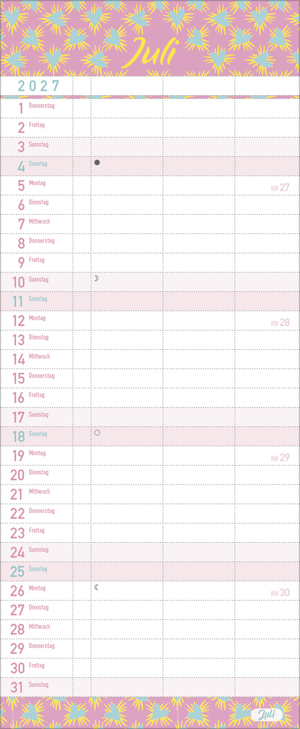 Familientimer Wir planen das! 2027, Innenansicht #7