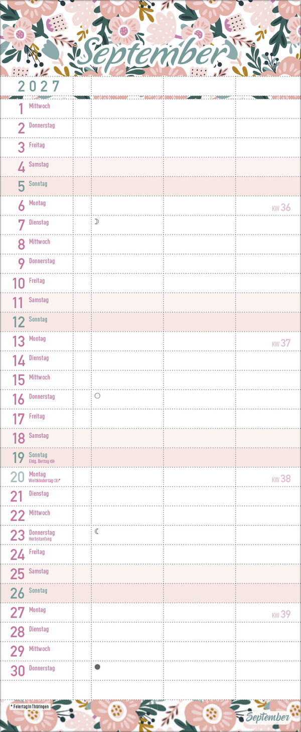 Familientimer Wir planen das! 2027, Innenansicht #9