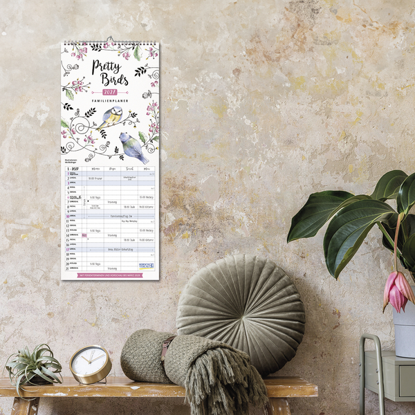 Familienplaner Pretty Birds 2027, Innenansicht #16