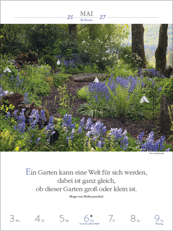 Literaturkalender Gartenlust 2027, Innenansicht #6