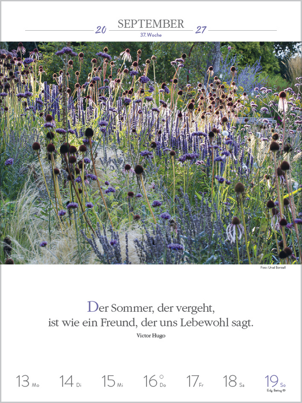 Literaturkalender Gartenlust 2027, Innenansicht #11