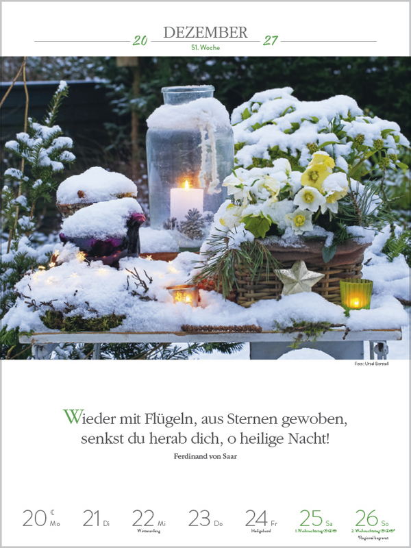 Literaturkalender Gartenlust 2027, Innenansicht #14