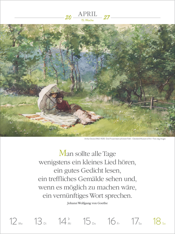 Literaturkalender Frauen lieben Lesen 2027, Innenansicht #5