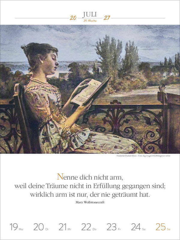 Literaturkalender Frauen lieben Lesen 2027, Innenansicht #10