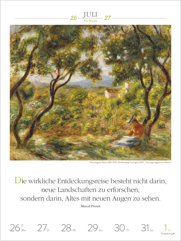 Literaturkalender Frauen lieben Lesen 2027, Innenansicht #11