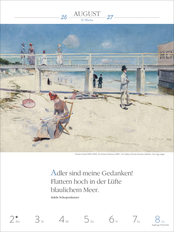 Literaturkalender Frauen lieben Lesen 2027, Innenansicht #12