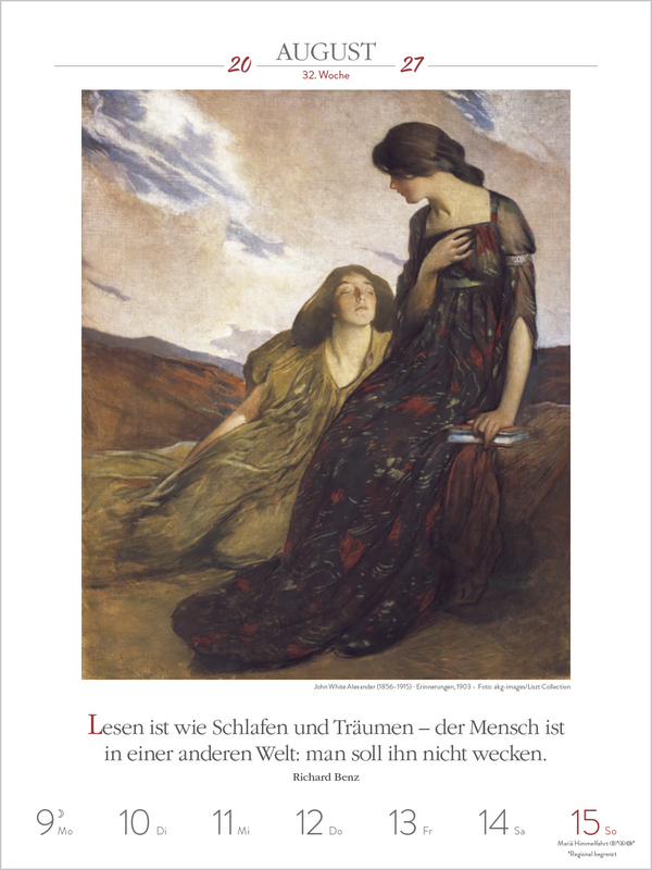 Literaturkalender Frauen lieben Lesen 2027, Innenansicht #13