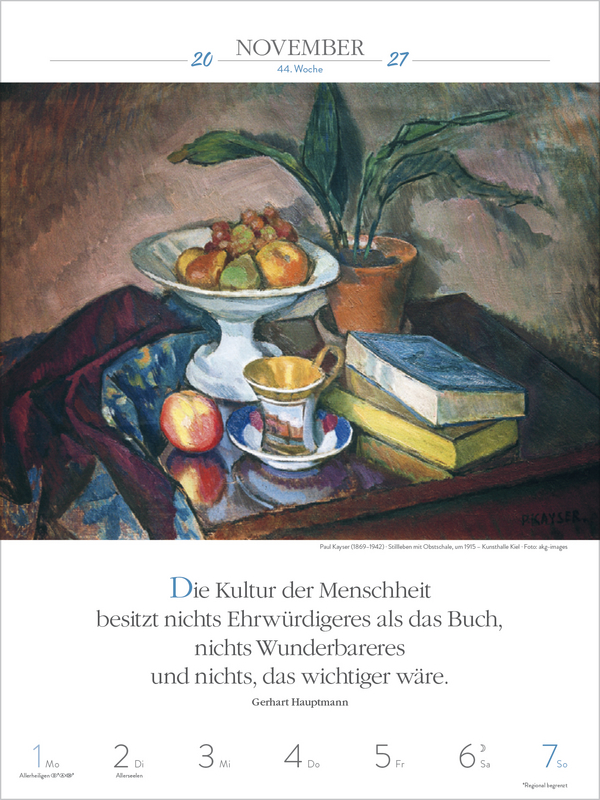 Literaturkalender Frauen lieben Lesen 2027, Innenansicht #14