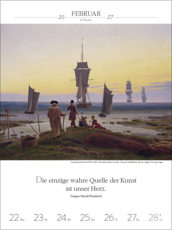 Literaturkalender Kunst 2027, Innenansicht #4