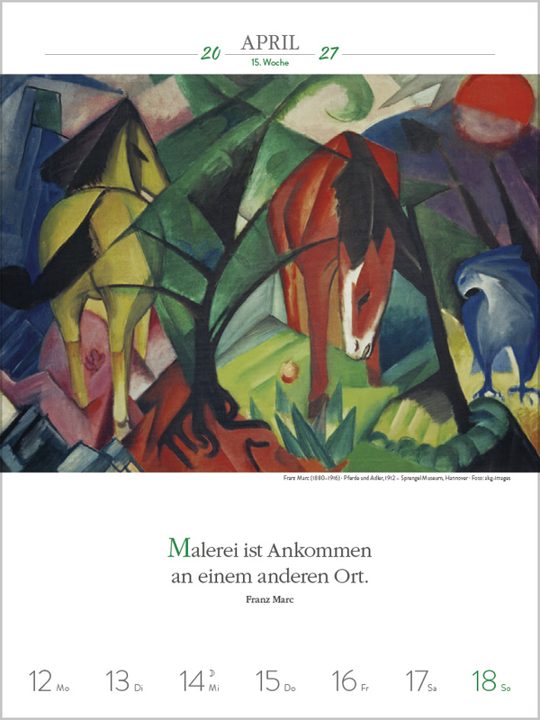 Literaturkalender Kunst 2027, Innenansicht #5