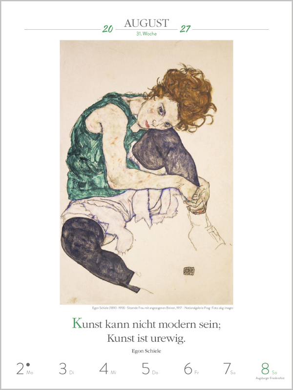 Literaturkalender Kunst 2027, Innenansicht #11