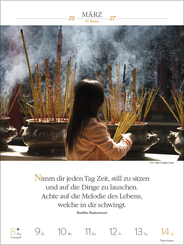 Buddhistische Weisheiten 2027, Innenansicht #2